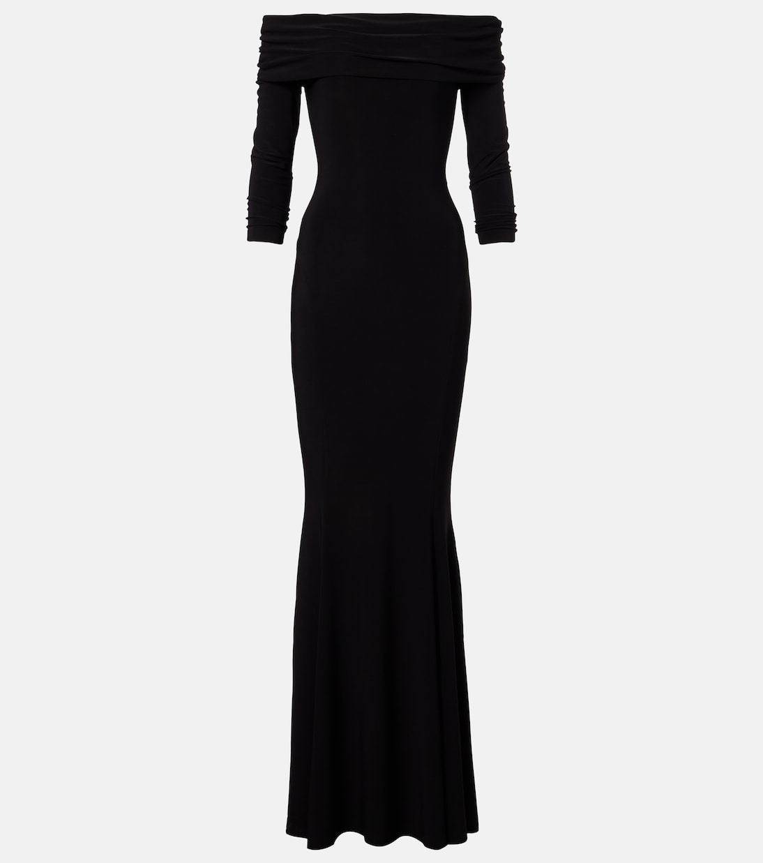 Off-Shoulder-Maxikleid aus Jersey | Norma Kamali