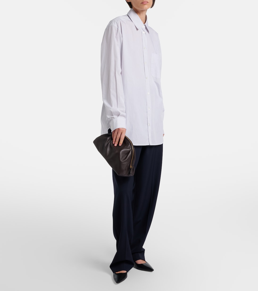 Clutch Charlotte Small in pelle | The Row