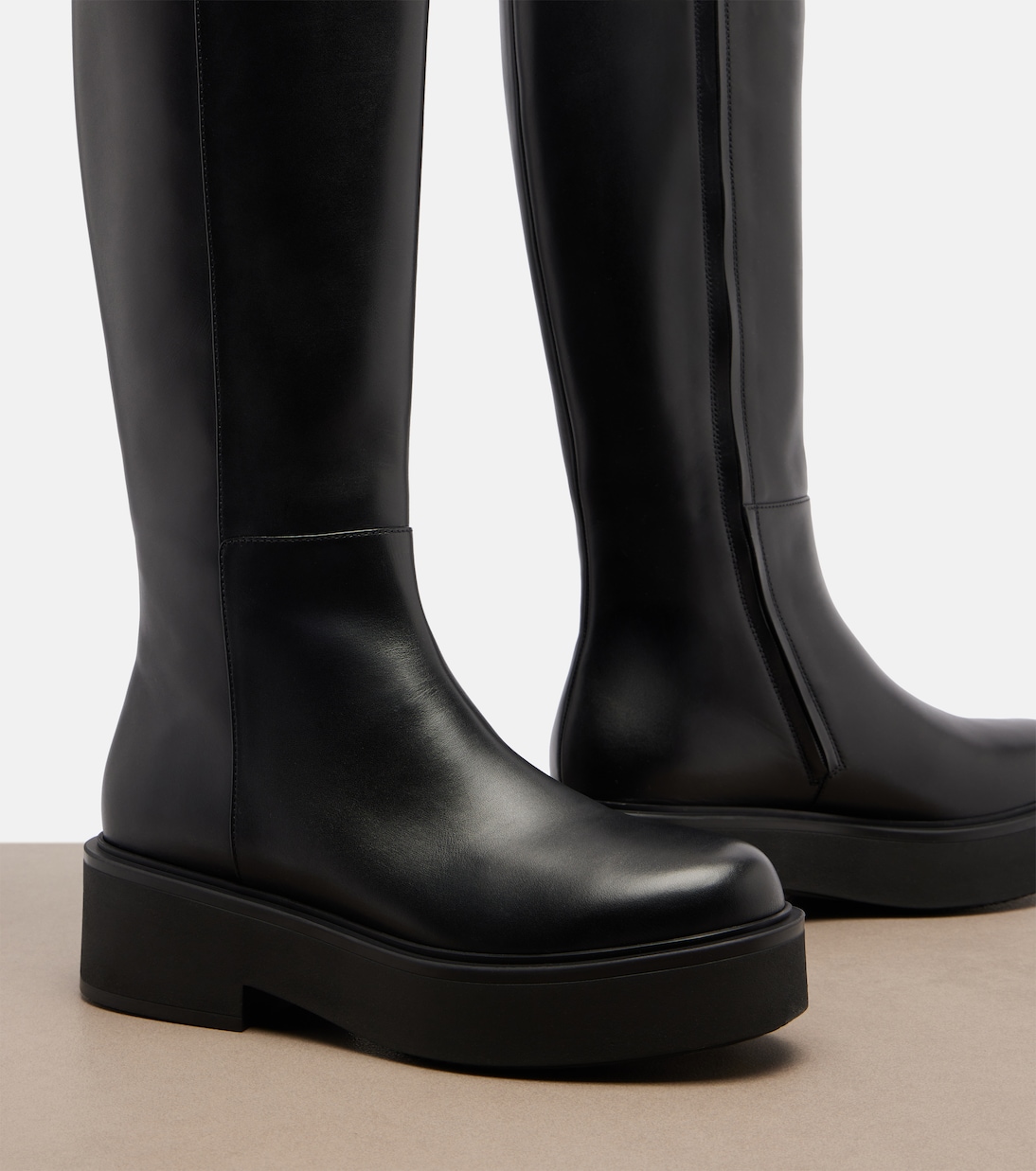 Hiro leather mid-calf boots | Gianvito Rossi