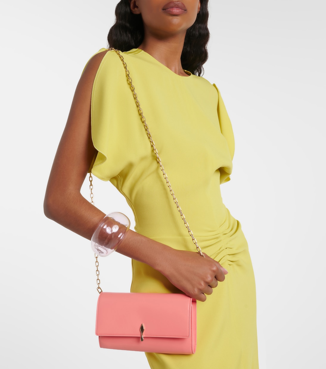 Bettina Small leather wallet on chain | Christian Louboutin