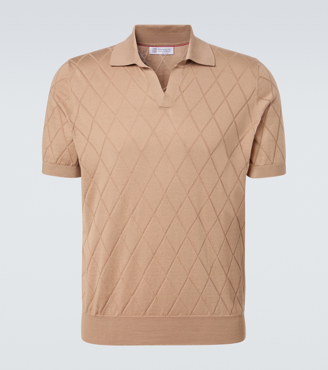 Knitted cotton polo shirt | Brunello Cucinelli