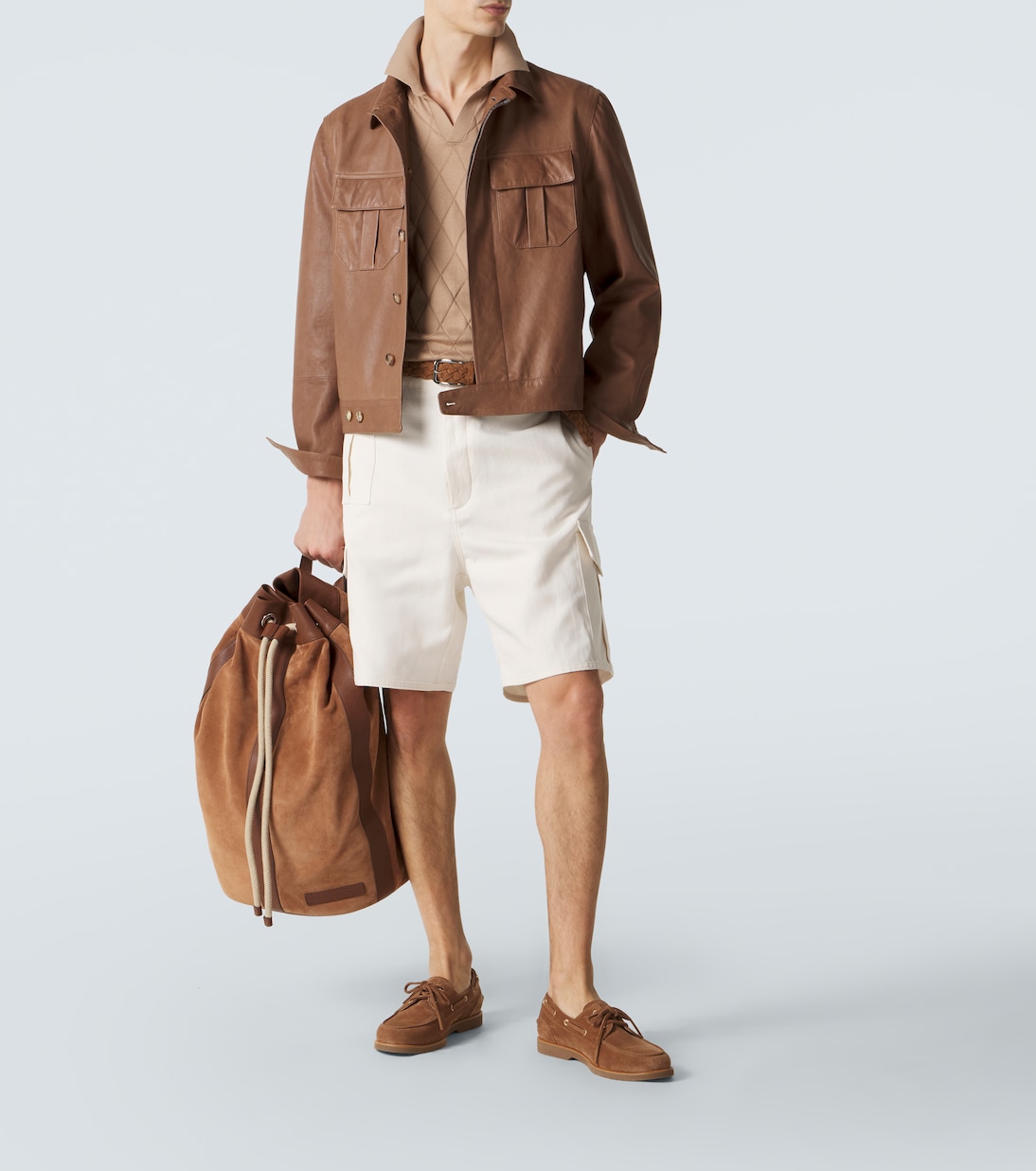 Knitted cotton polo shirt | Brunello Cucinelli