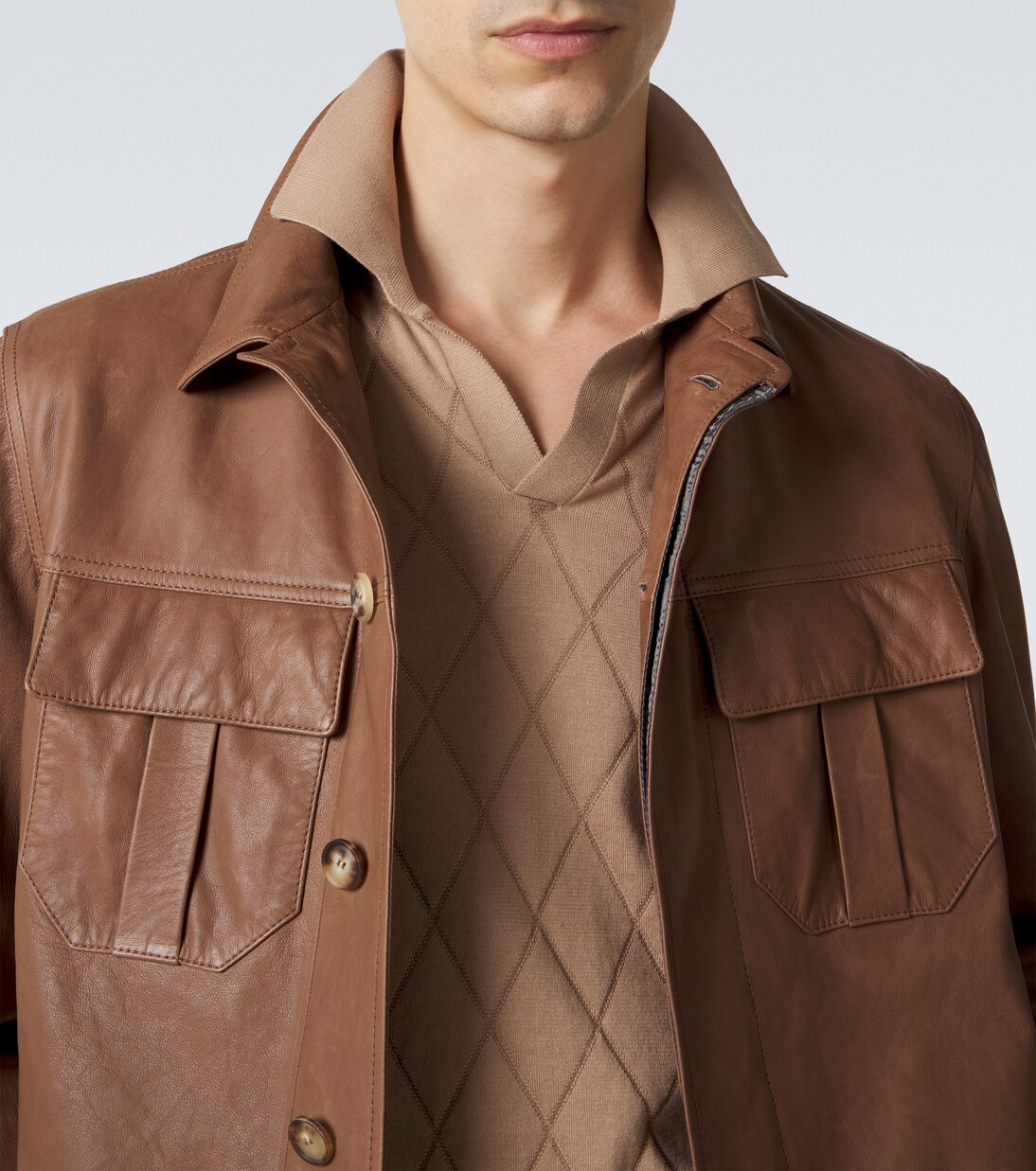 Knitted cotton polo shirt | Brunello Cucinelli