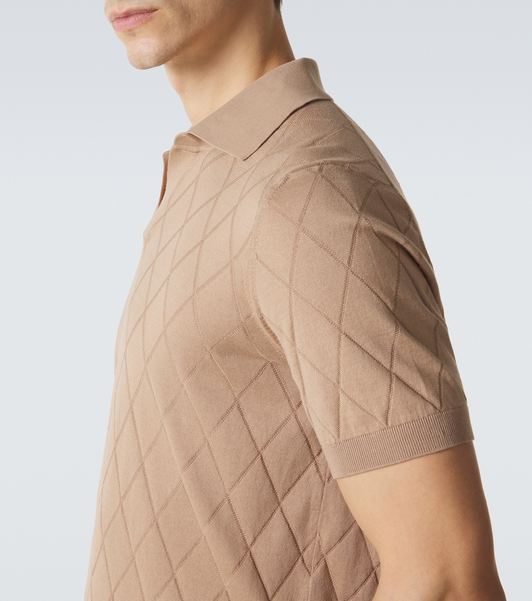 Knitted cotton polo shirt | Brunello Cucinelli