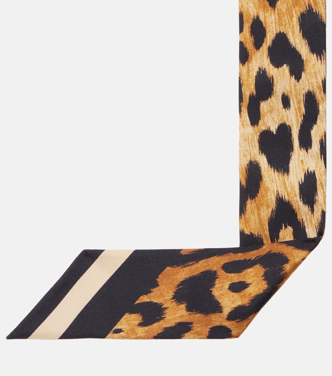 Foulard en soie à imprimé léopard | Gucci