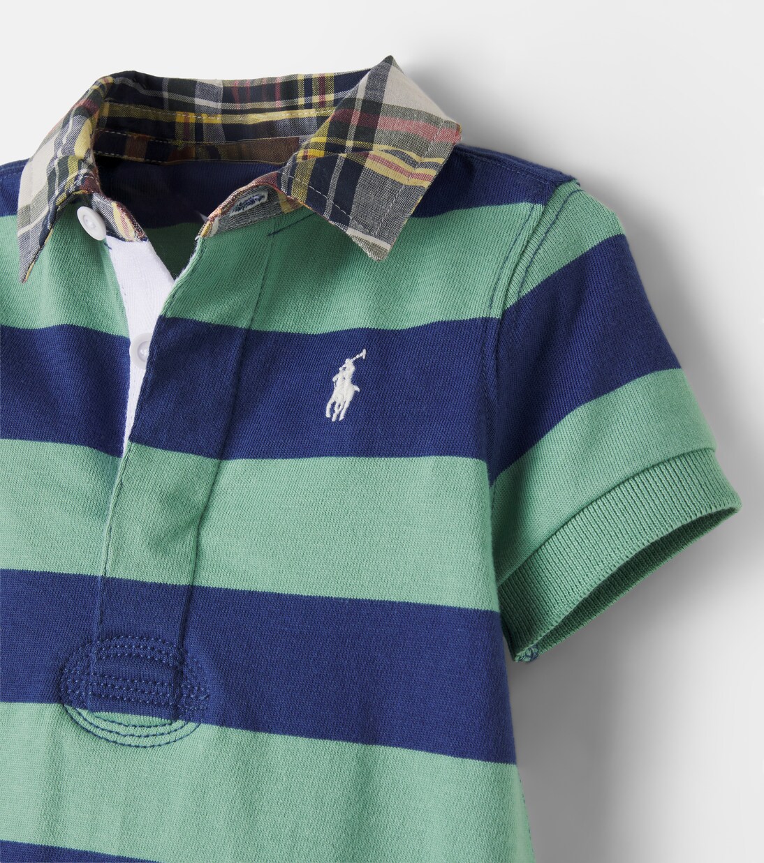 Baby striped cotton jersey playsuit | Polo Ralph Lauren Kids