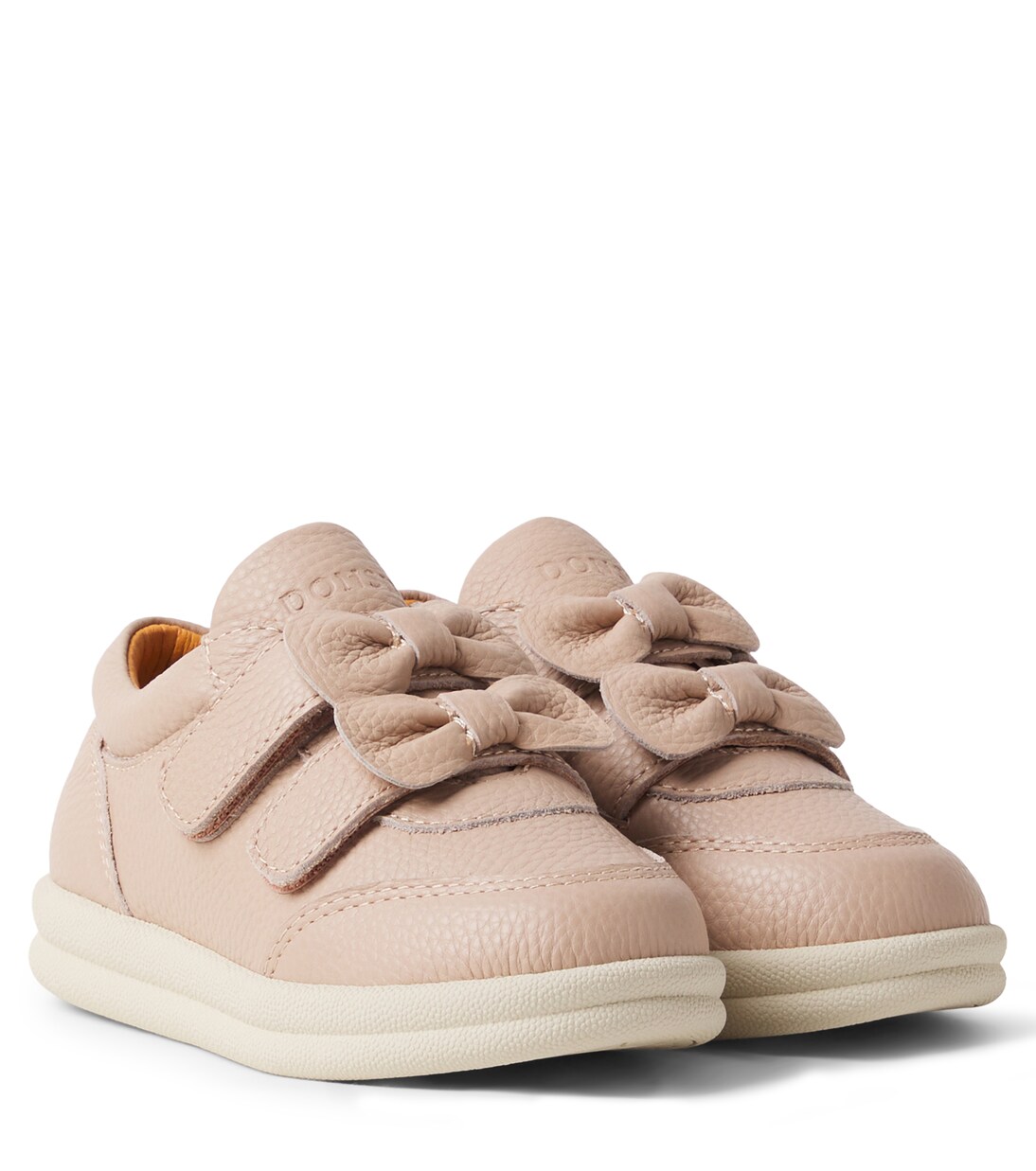 Loena bow-detail leather sneakers | Donsje