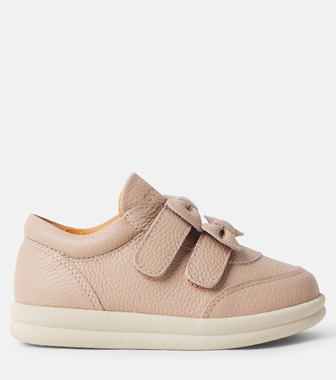 Loena bow-detail leather sneakers | Donsje