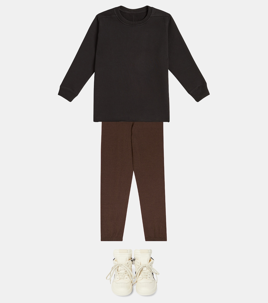 Sneakers Geobasket in pelle | Rick Owens Kids