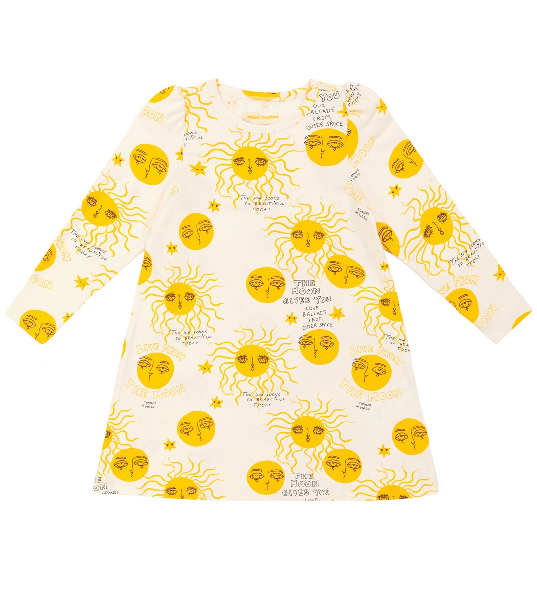 Moon and Sun cotton-blend dress | Mini Rodini