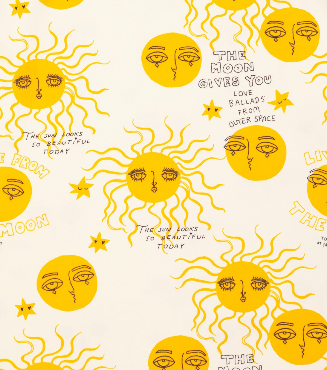 Moon and Sun cotton-blend dress | Mini Rodini