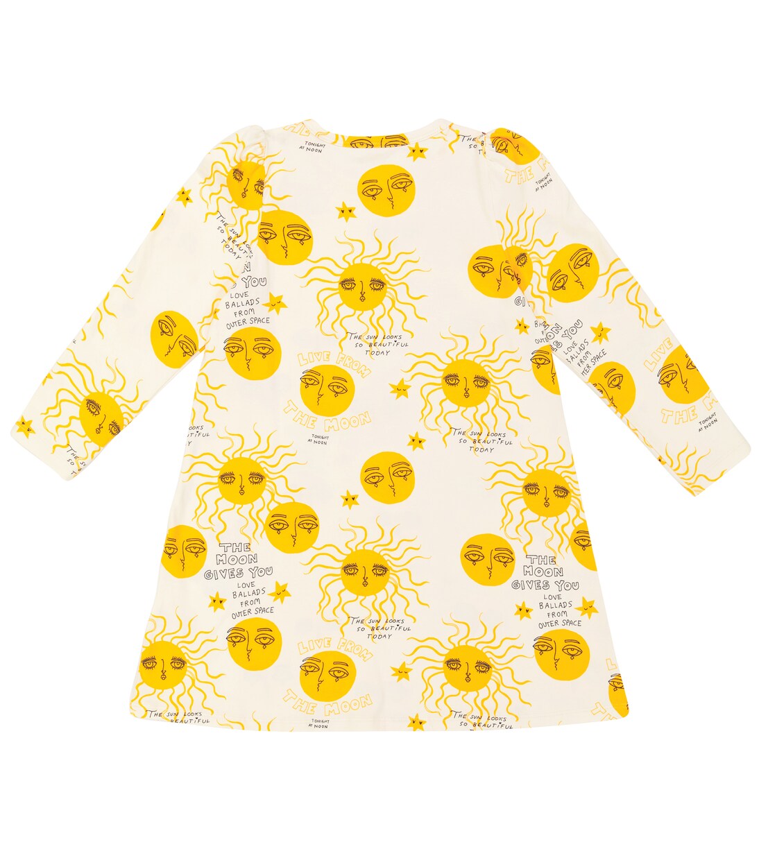Moon and Sun cotton-blend dress | Mini Rodini