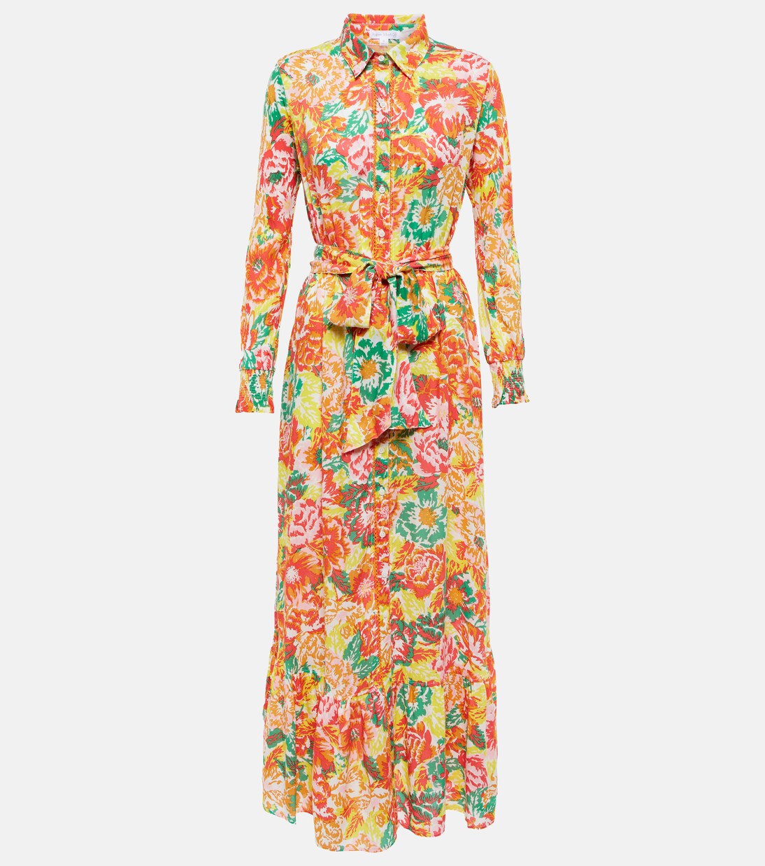 Robe chemise Kimi à fleurs | Poupette St Barth