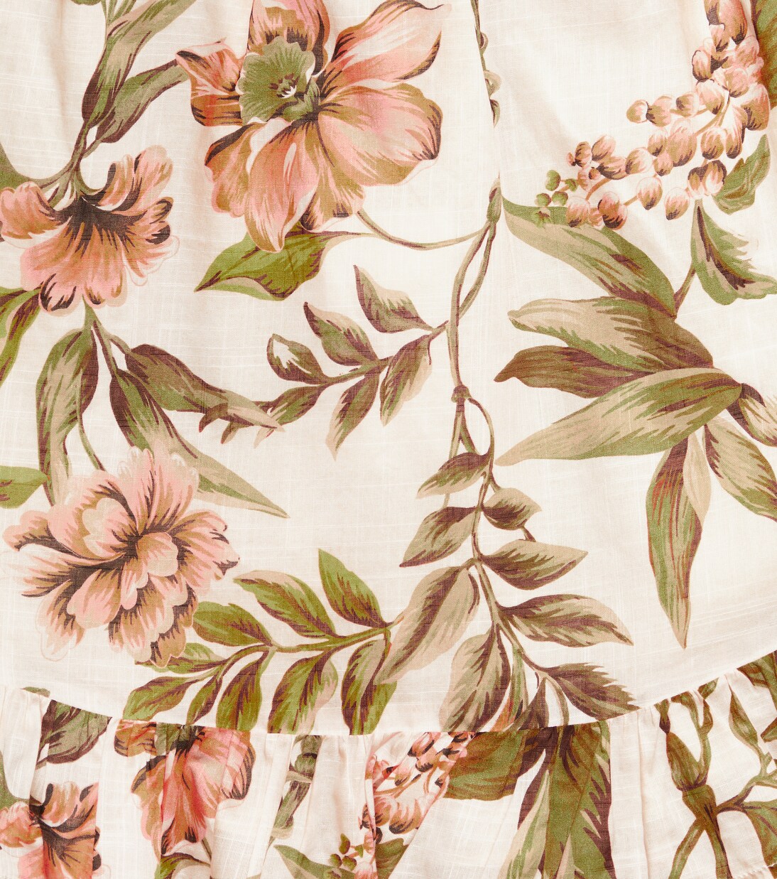 Jupe Anneke Flounce en coton à fleurs | Zimmermann Kids