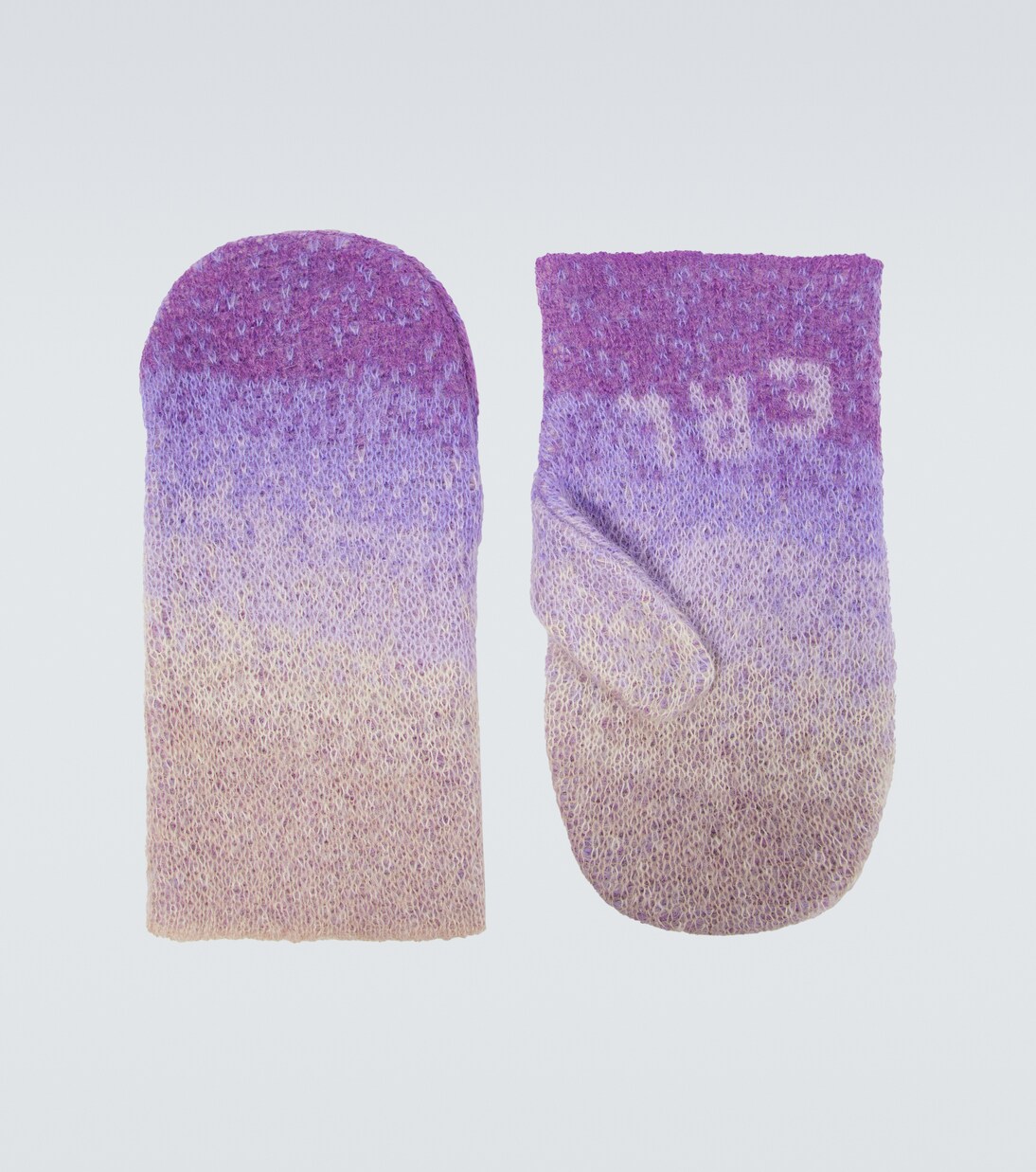 Gradient wool-blend mittens | ERL