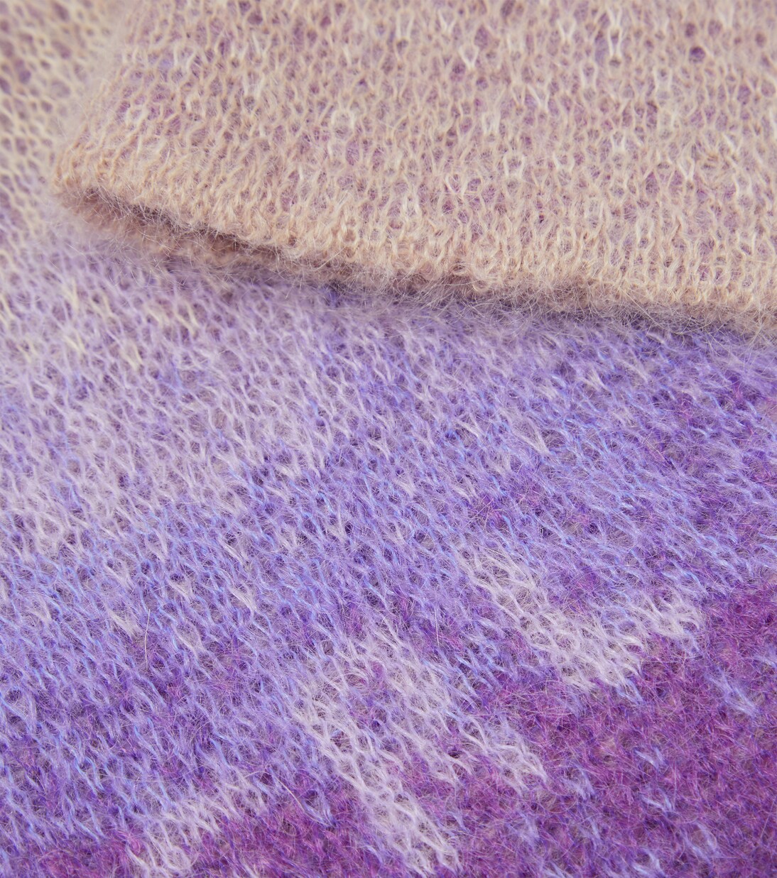 Gradient wool-blend mittens | ERL