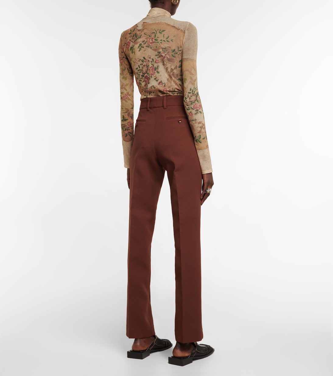 High-rise pleated pants | Acne Studios