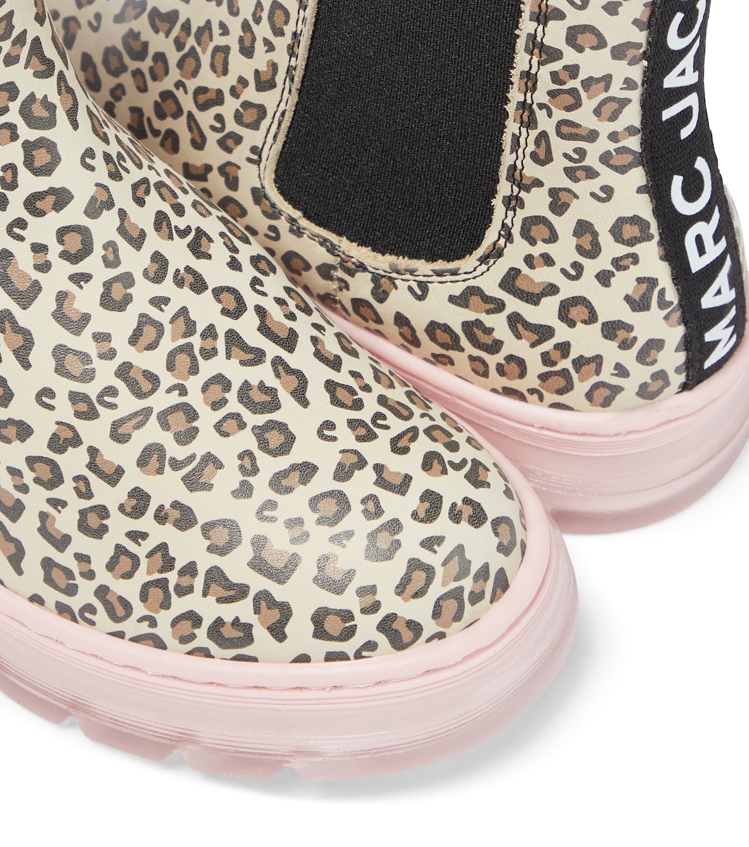 Leopard-print leather boots | Marc Jacobs Kids