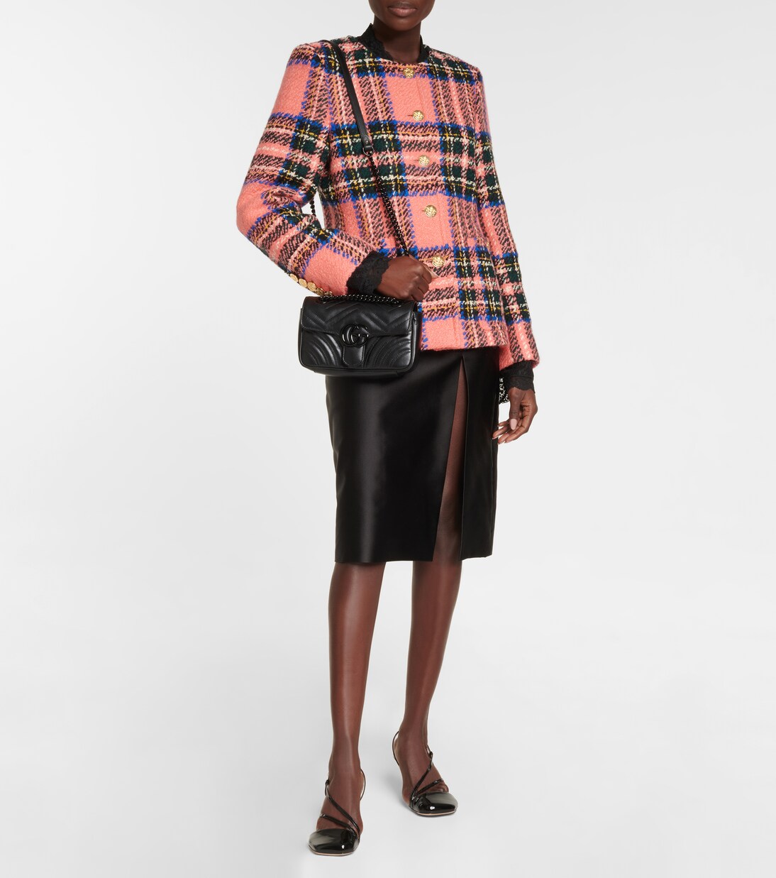 Schultertasche GG Marmont Mini aus Leder | Gucci