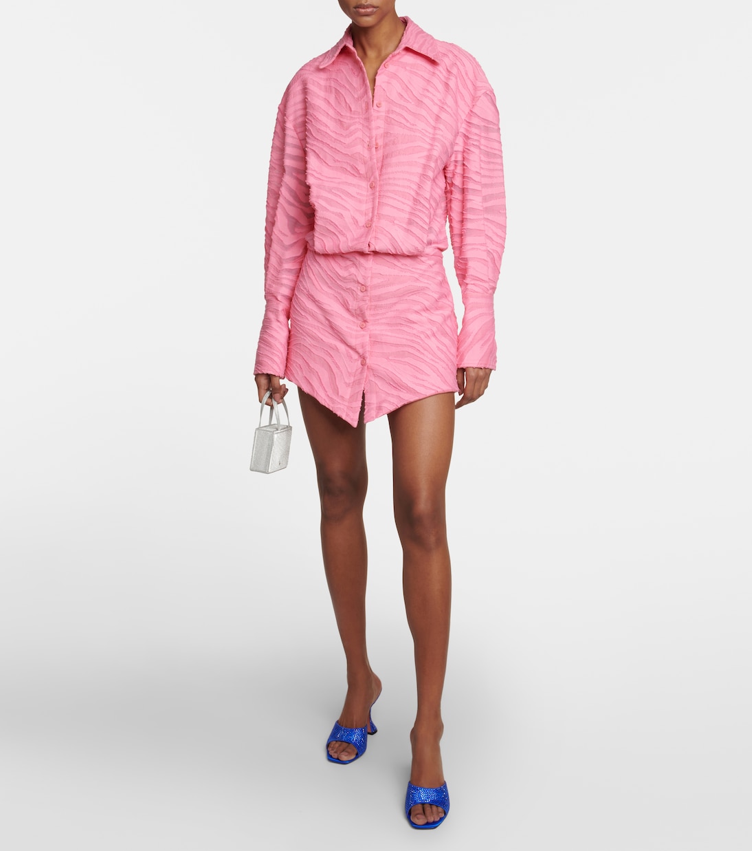 Pantoletten Lupita aus Satin mit Kristallen | Amina Muaddi