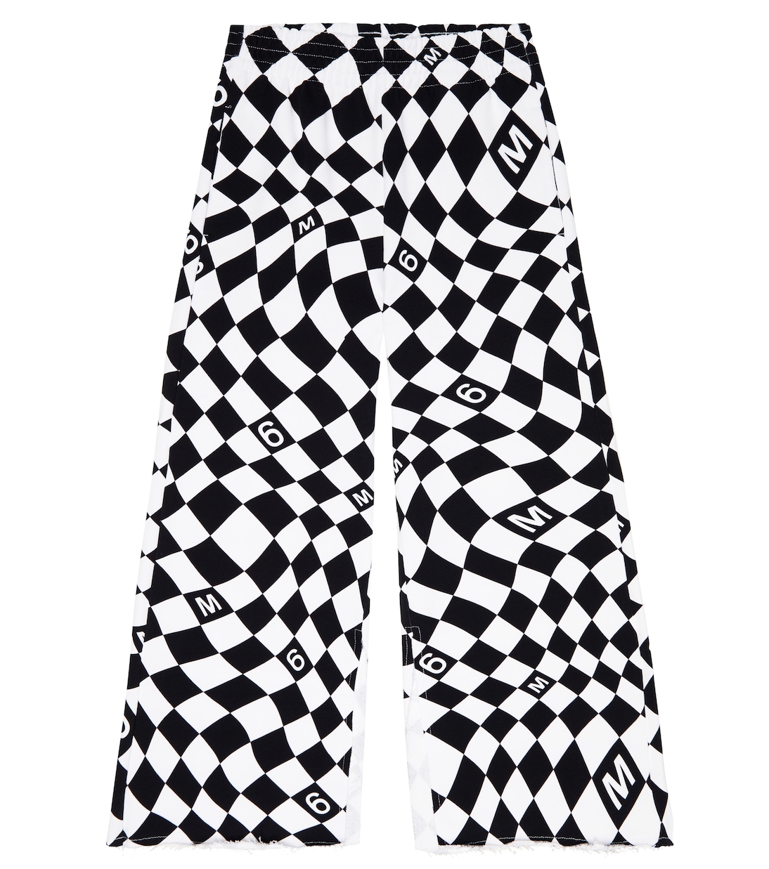 Printed flared cotton sweatpants | MM6 Maison Margiela Kids