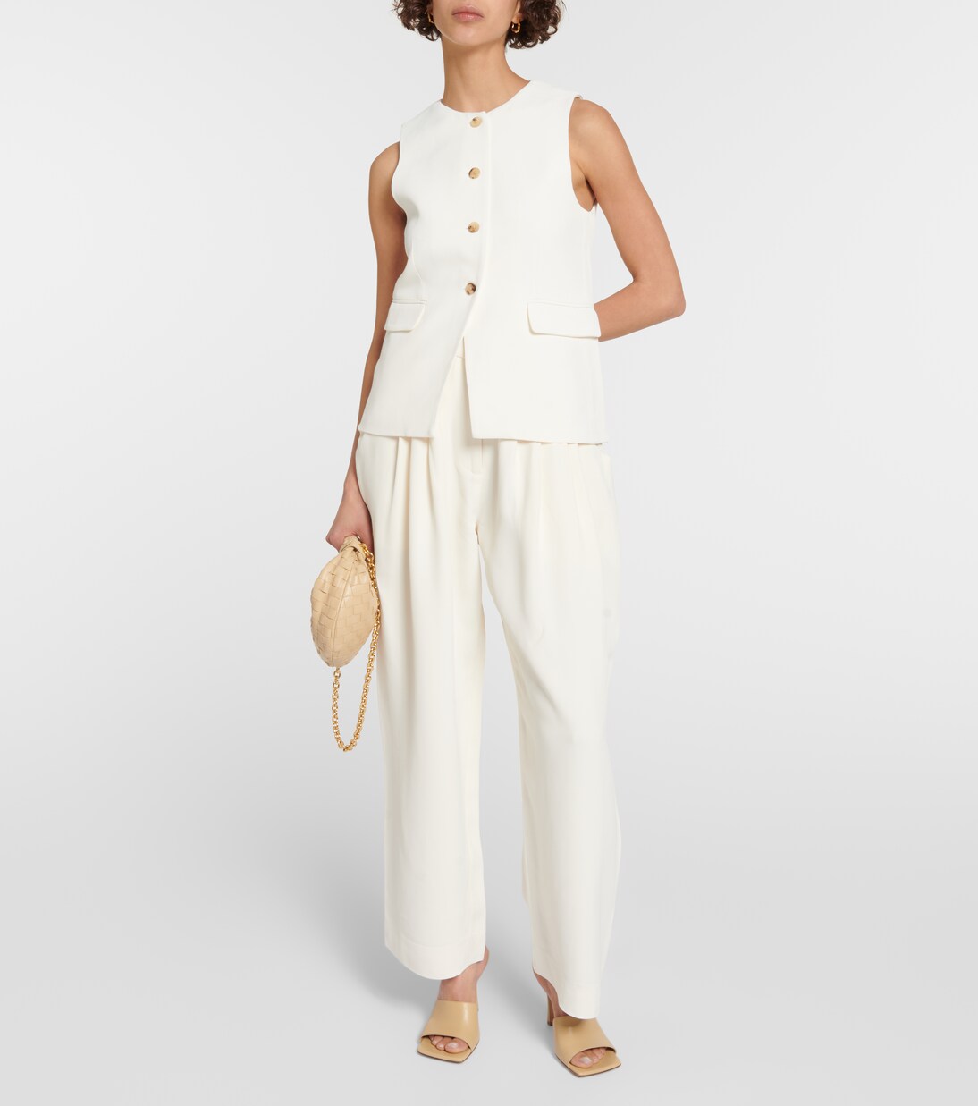 High-rise pleated pants | CO