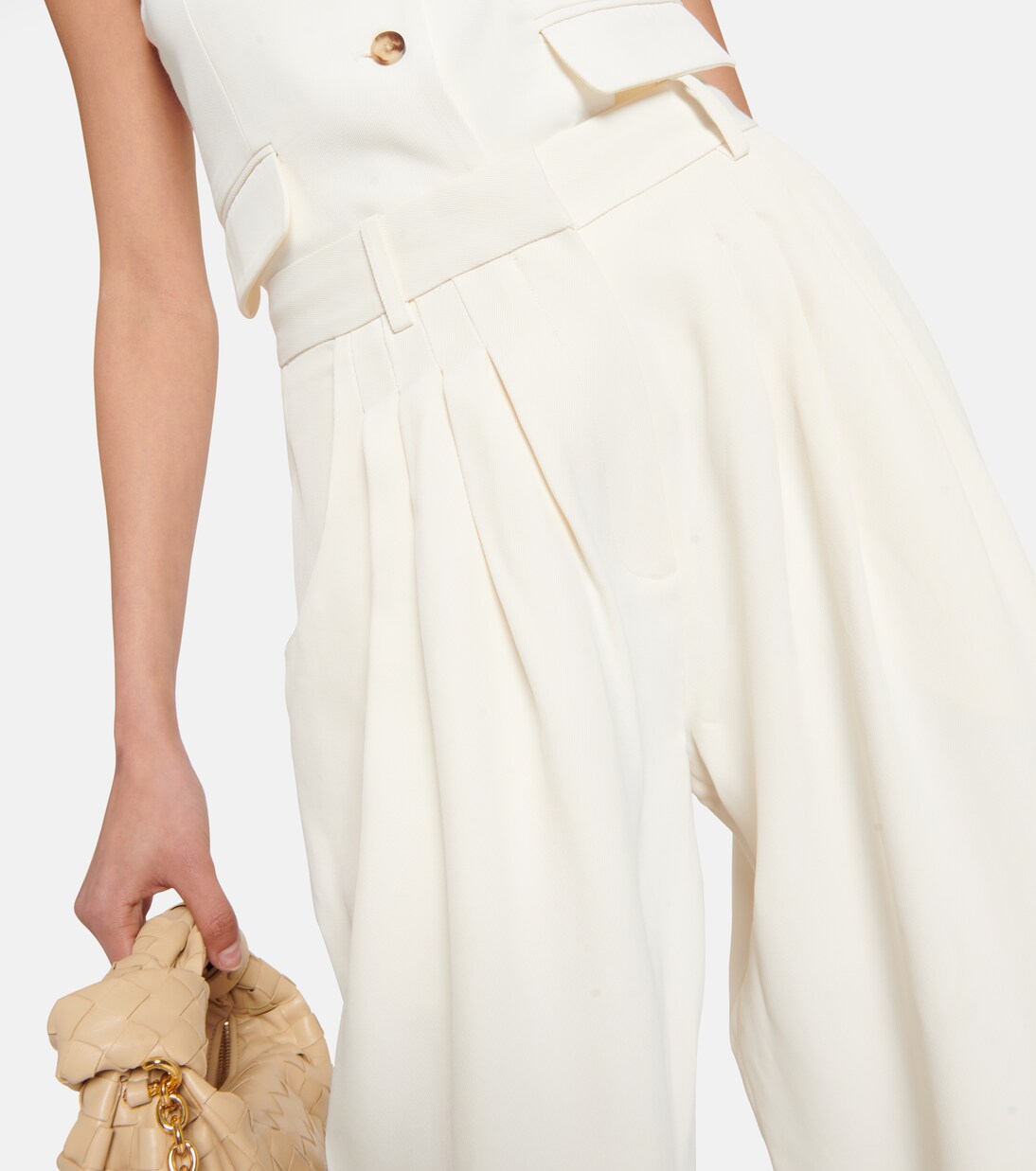 High-rise pleated pants | CO