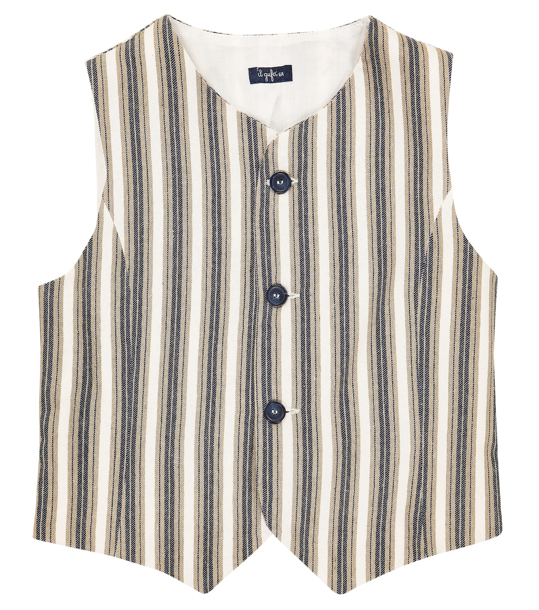 Striped cotton-blend vest | Il Gufo
