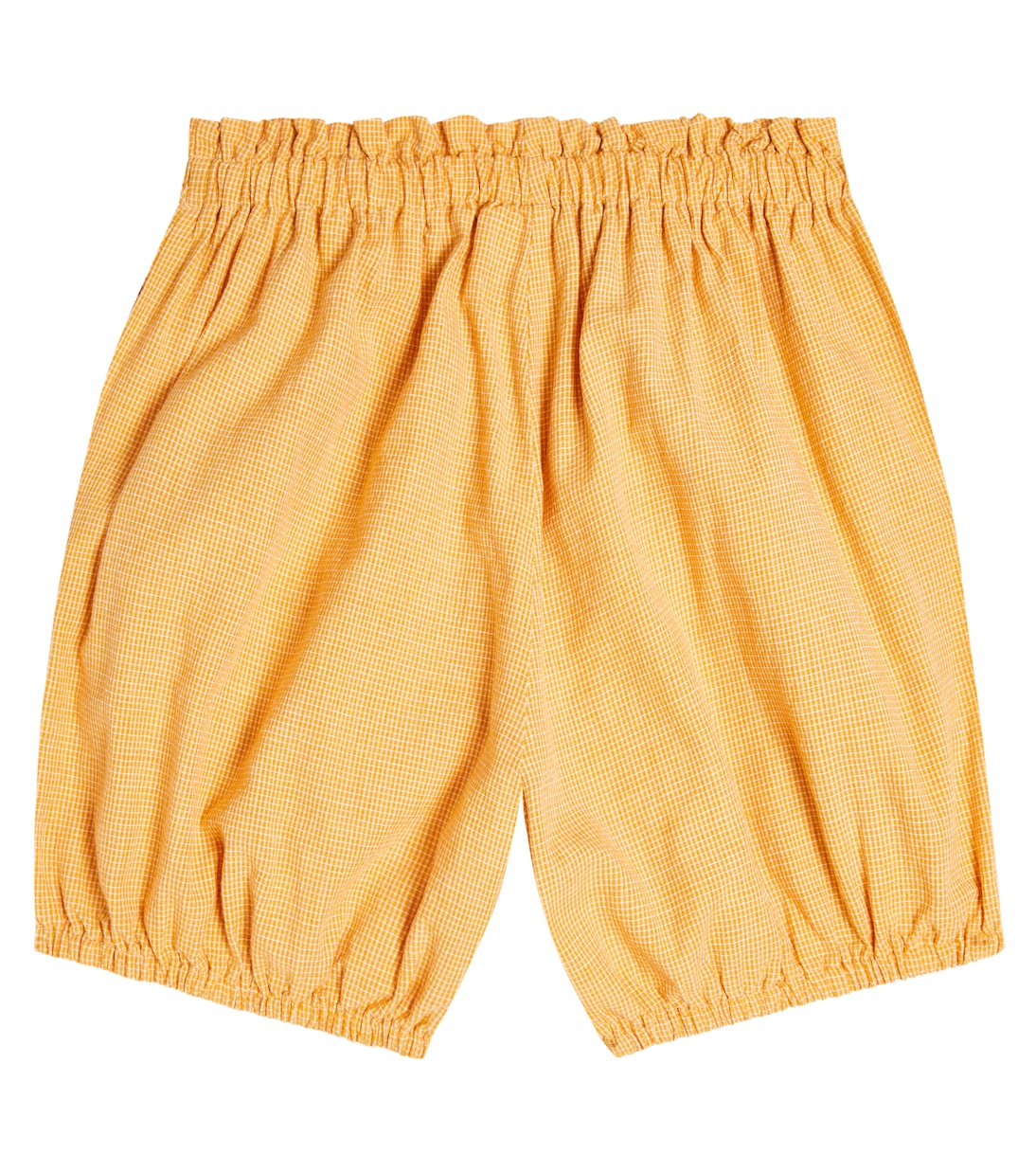 Embroidered checked cotton shorts | Jellymallow