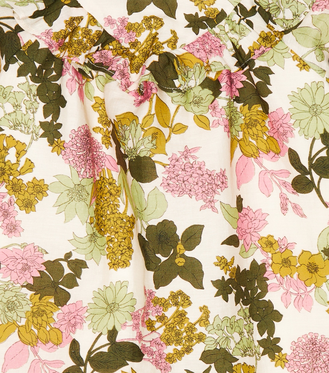 Baby - Abito Falbali in cotone e lino | Bonpoint