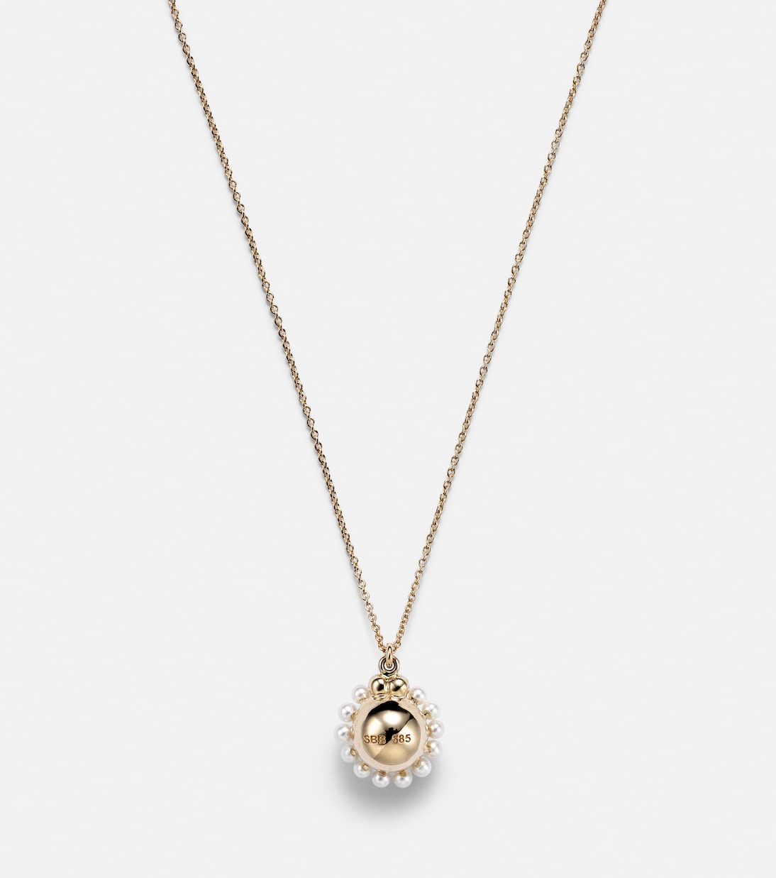 Jeanne Simple 14kt gold necklace with freshwater pearls | Sophie Bille Brahe