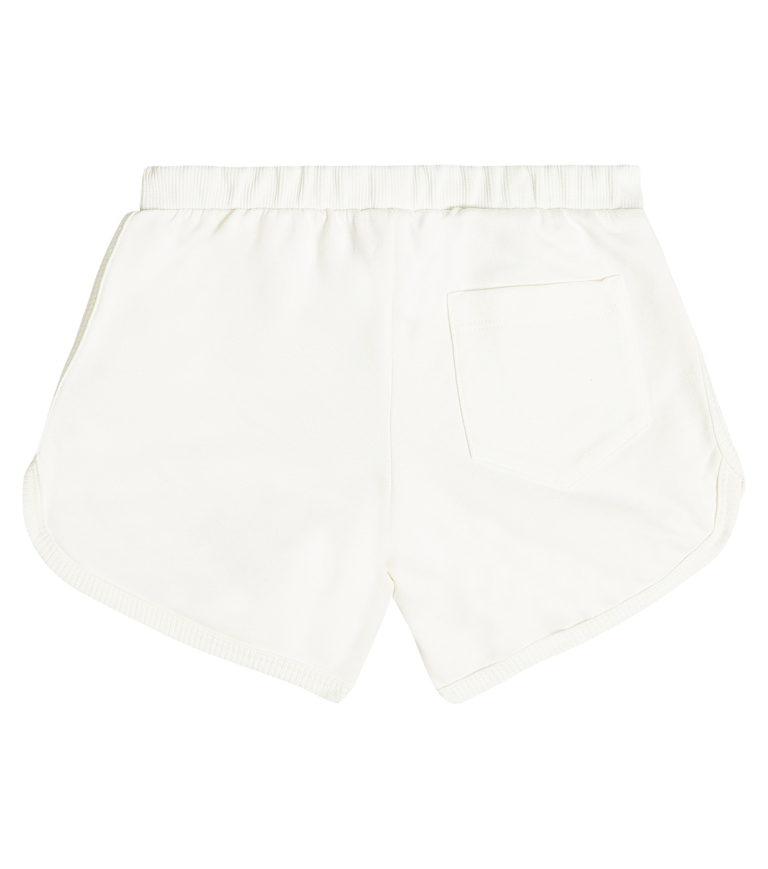 Logo cotton fleece shorts | Versace Kids