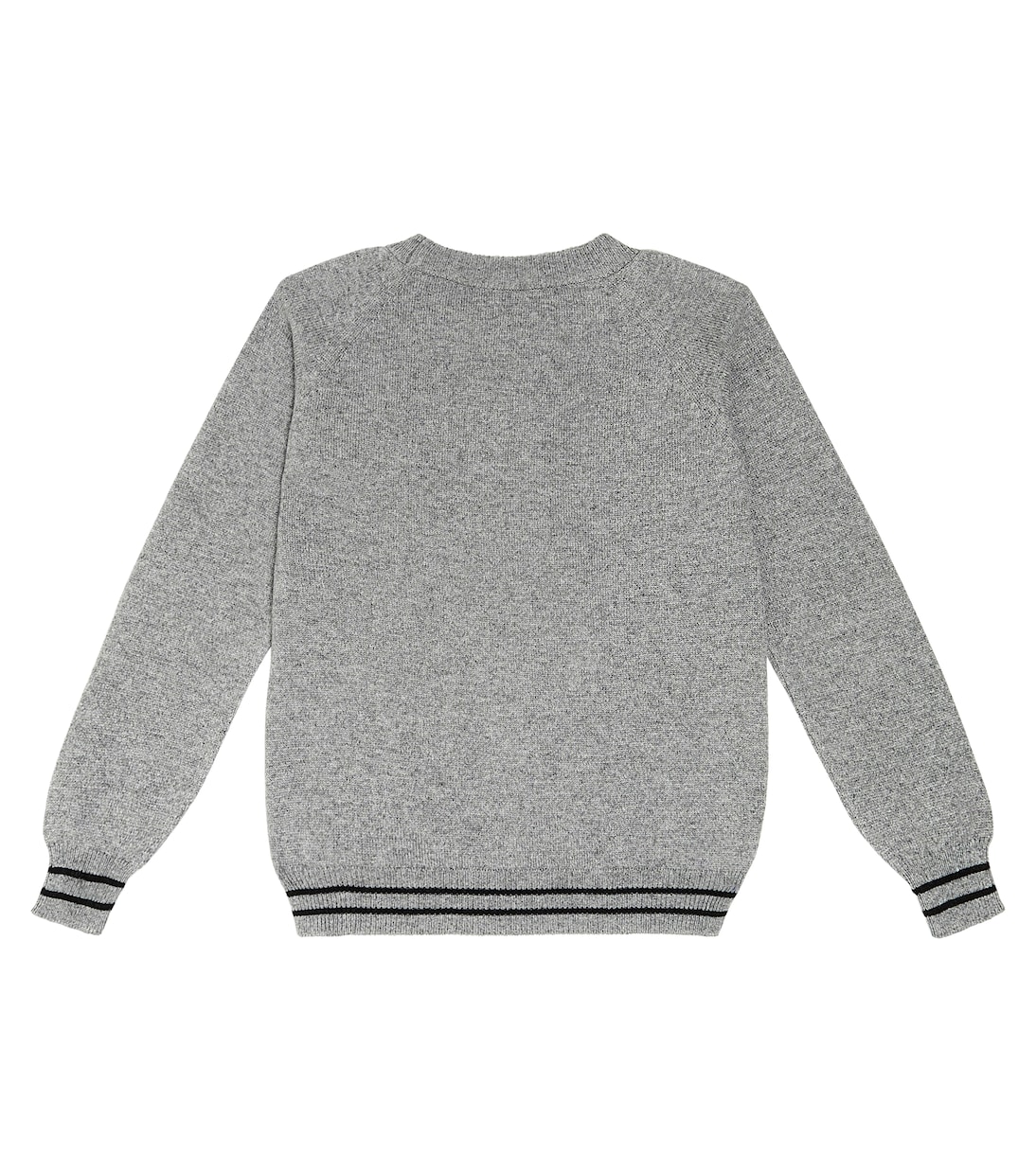 Pull en laine et soie mélangées à logo | Balmain Kids
