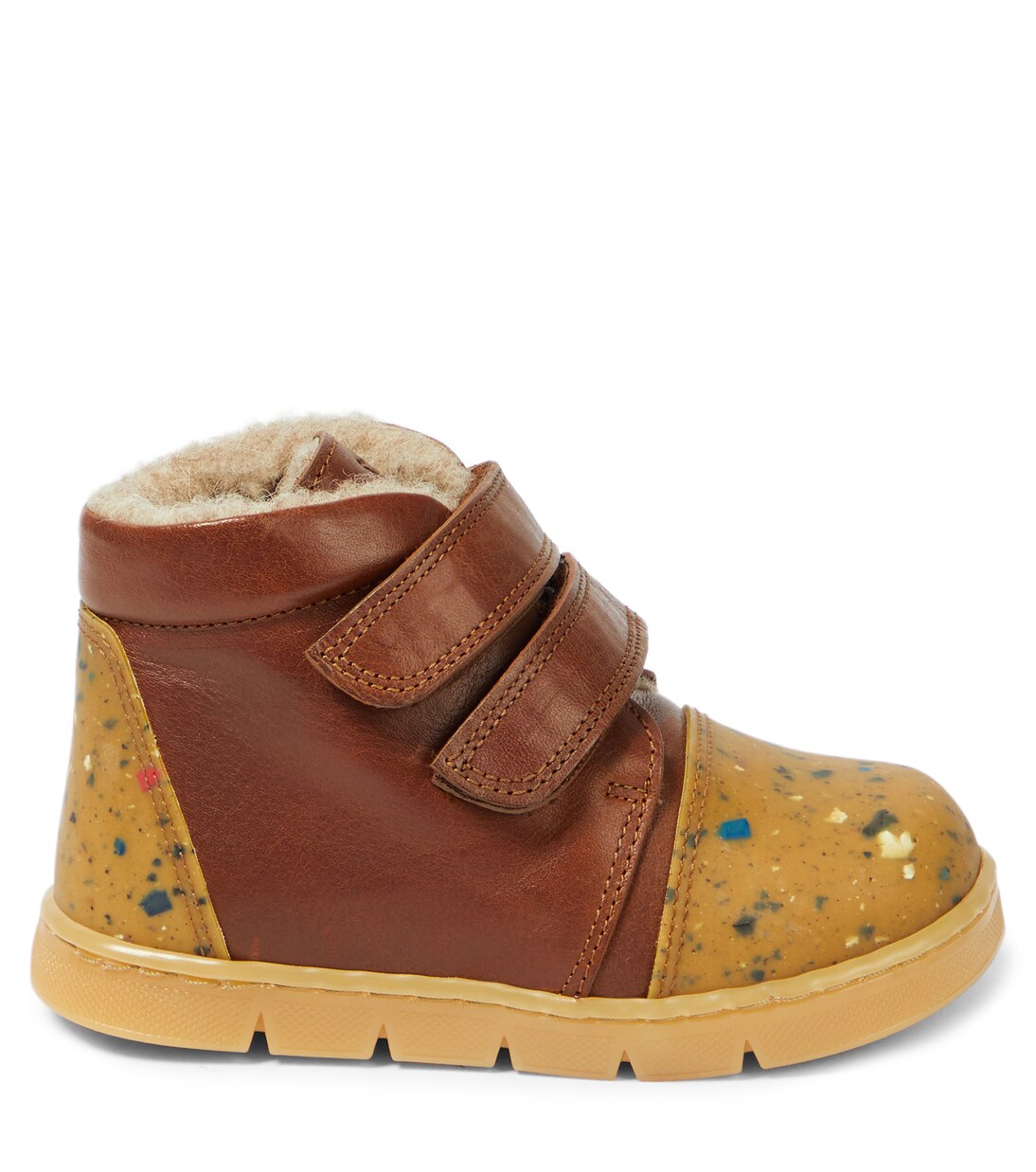 Shearling-lined leather sneakers | Petit Nord