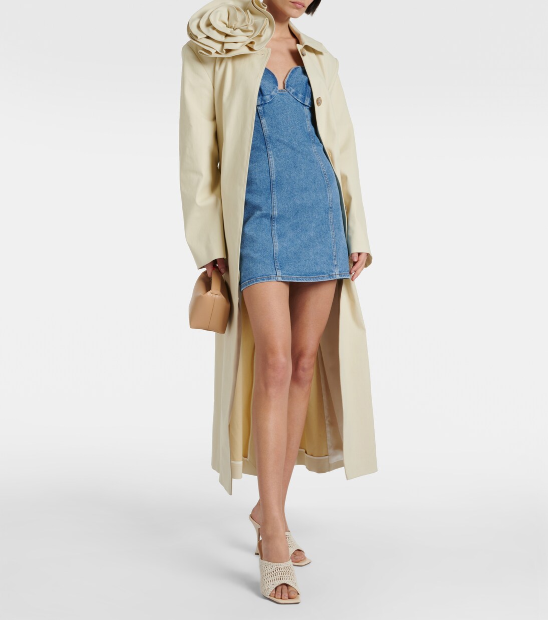 Verzierter Trenchcoat aus Baumwoll-Gabardine | Magda Butrym