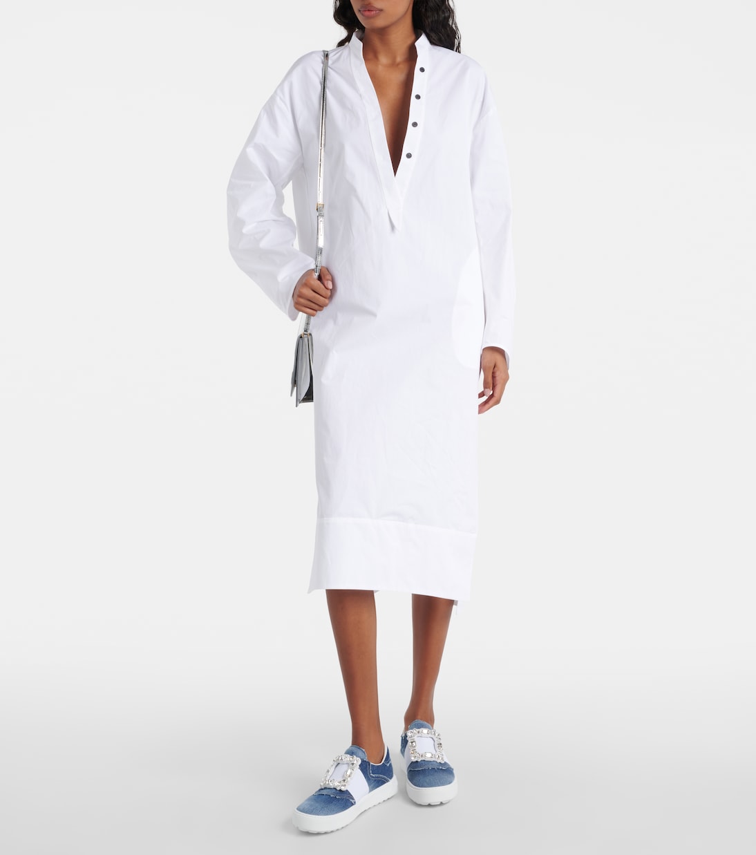 Verzierte Sneakers Very Vivier aus Denim | Roger Vivier