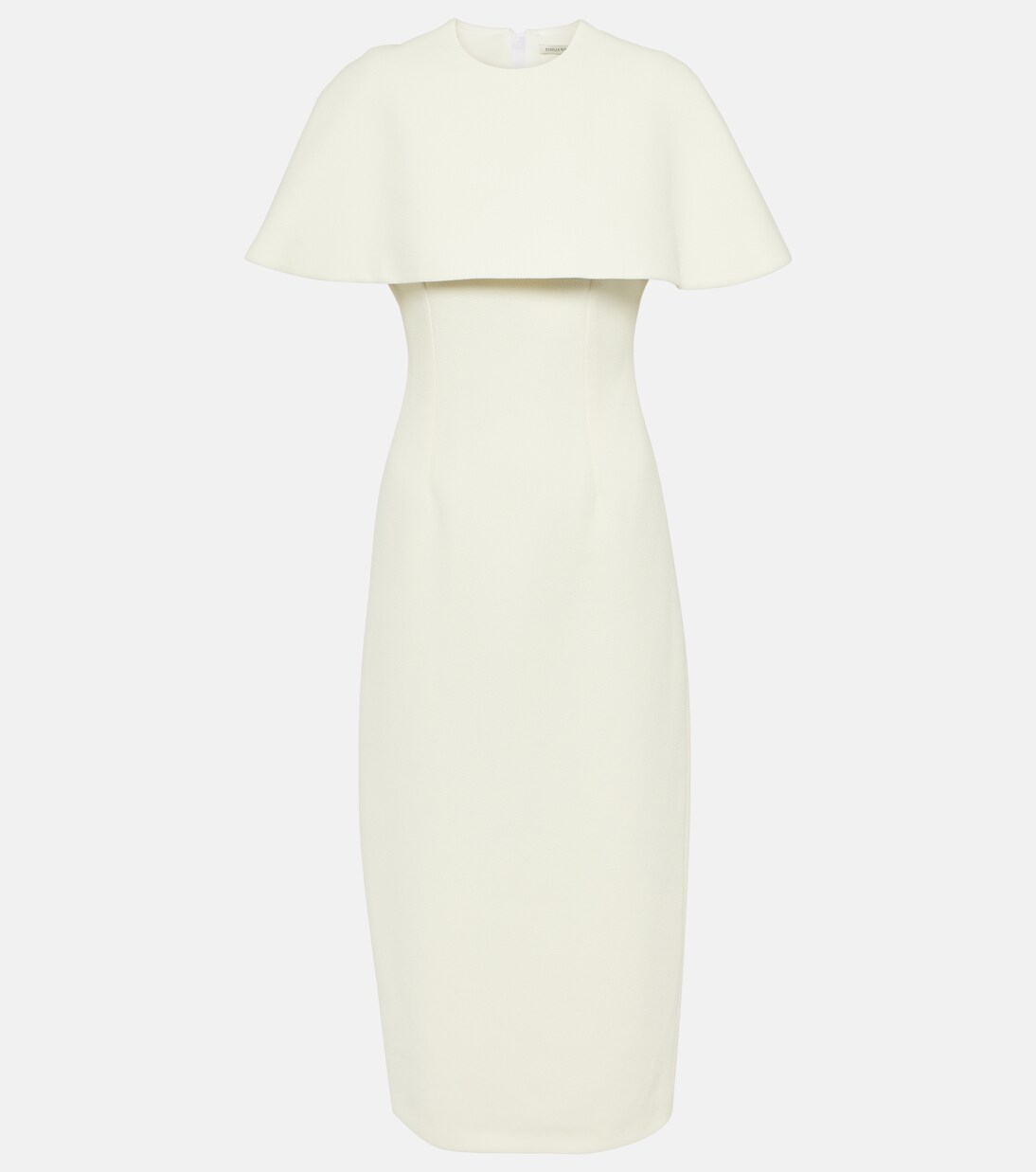 Bridal Blaine caped midi dress | Emilia Wickstead