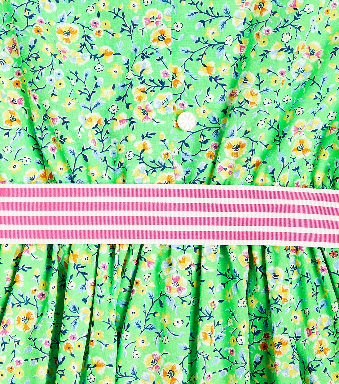 Bow-detail floral cotton poplin dress | Polo Ralph Lauren Kids