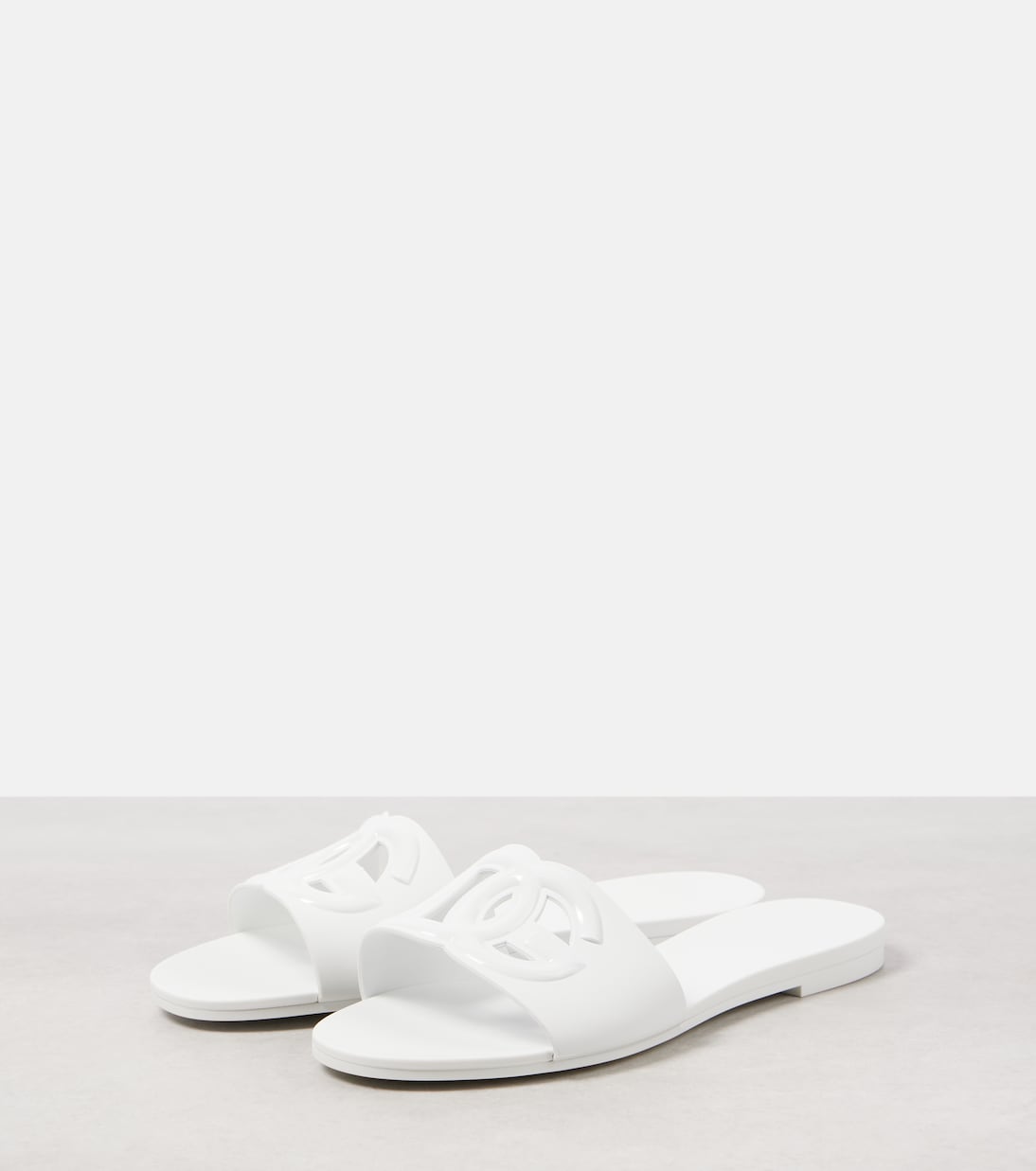 DG cutout rubber slides | Dolce&Gabbana