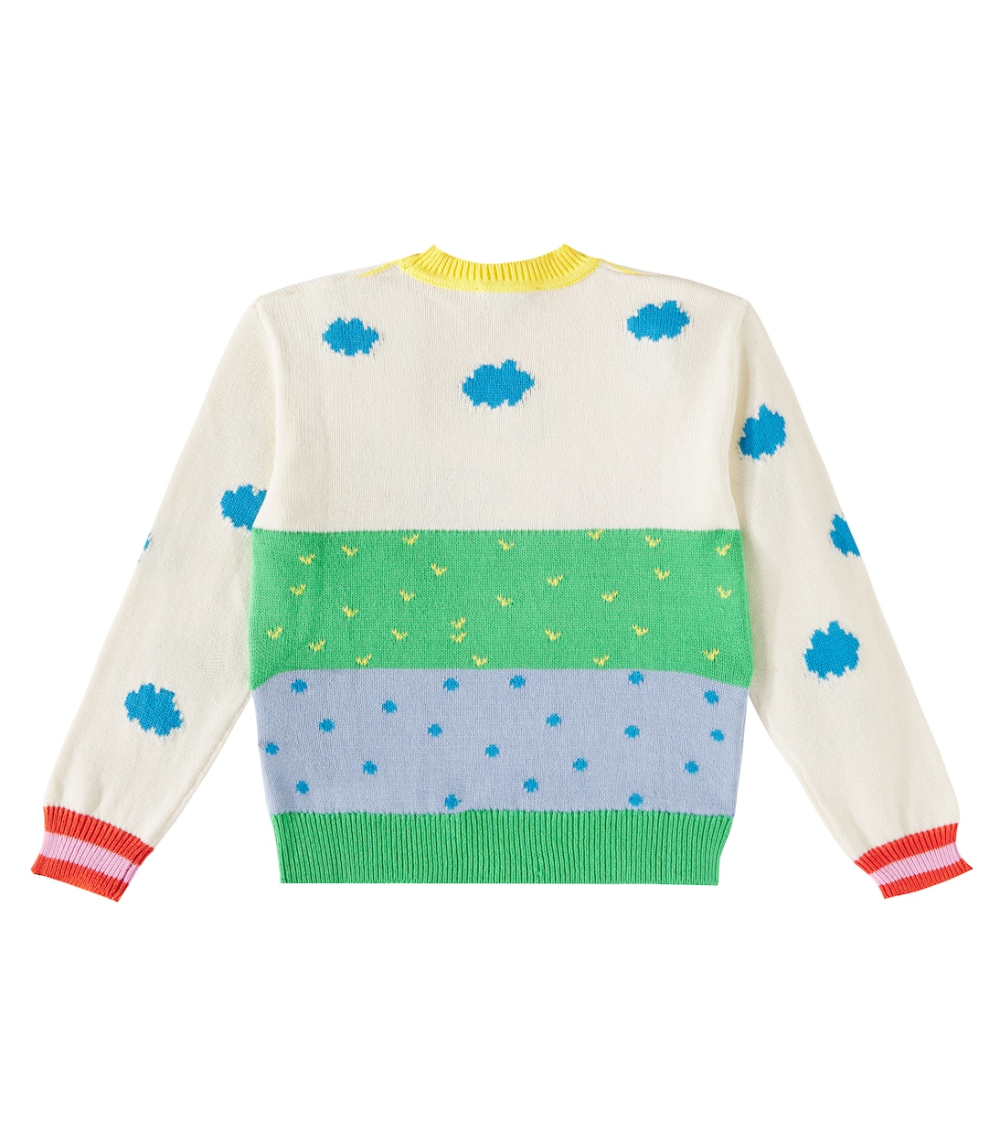 Intarsia cotton and wool sweater | Stella McCartney Kids