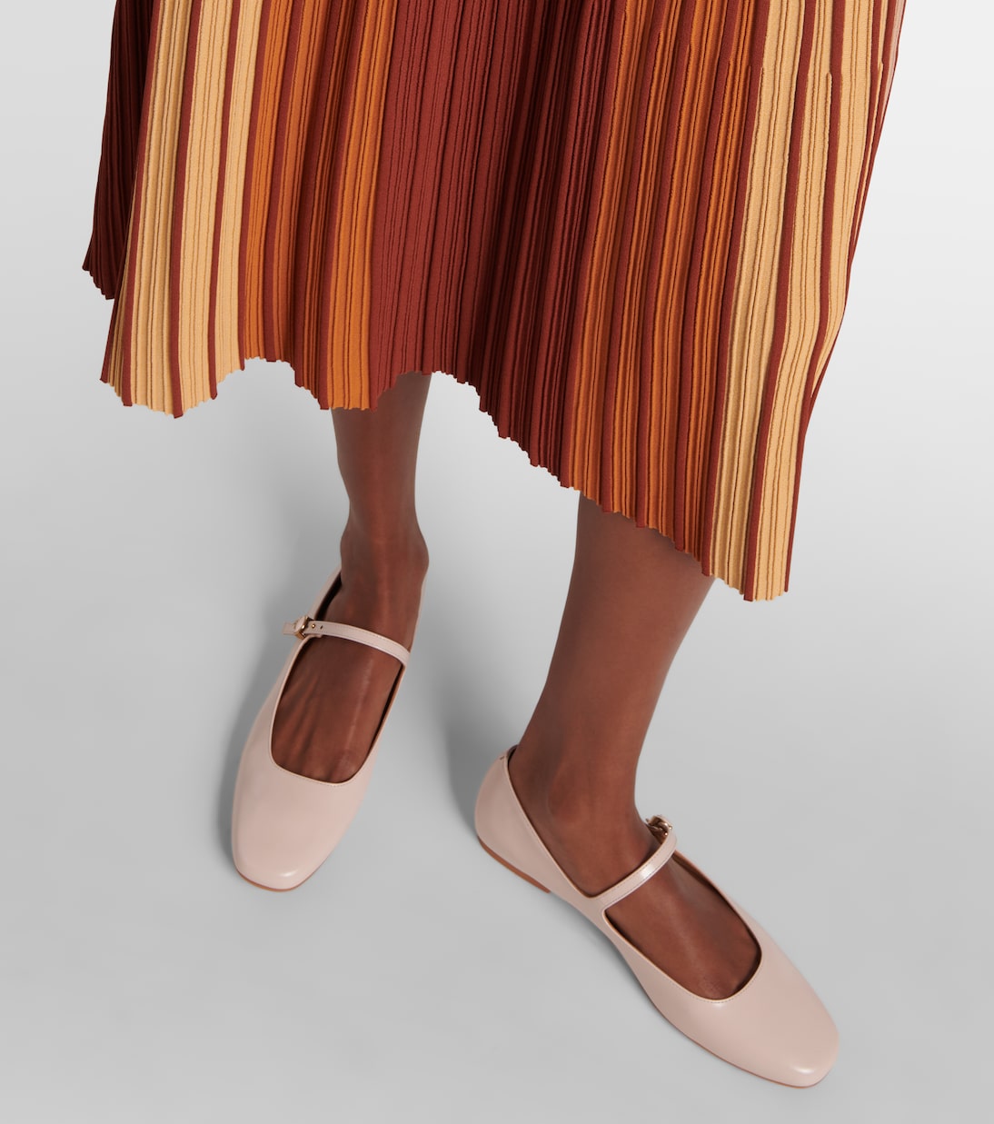 Polished leather Mary Jane flats | Tod's