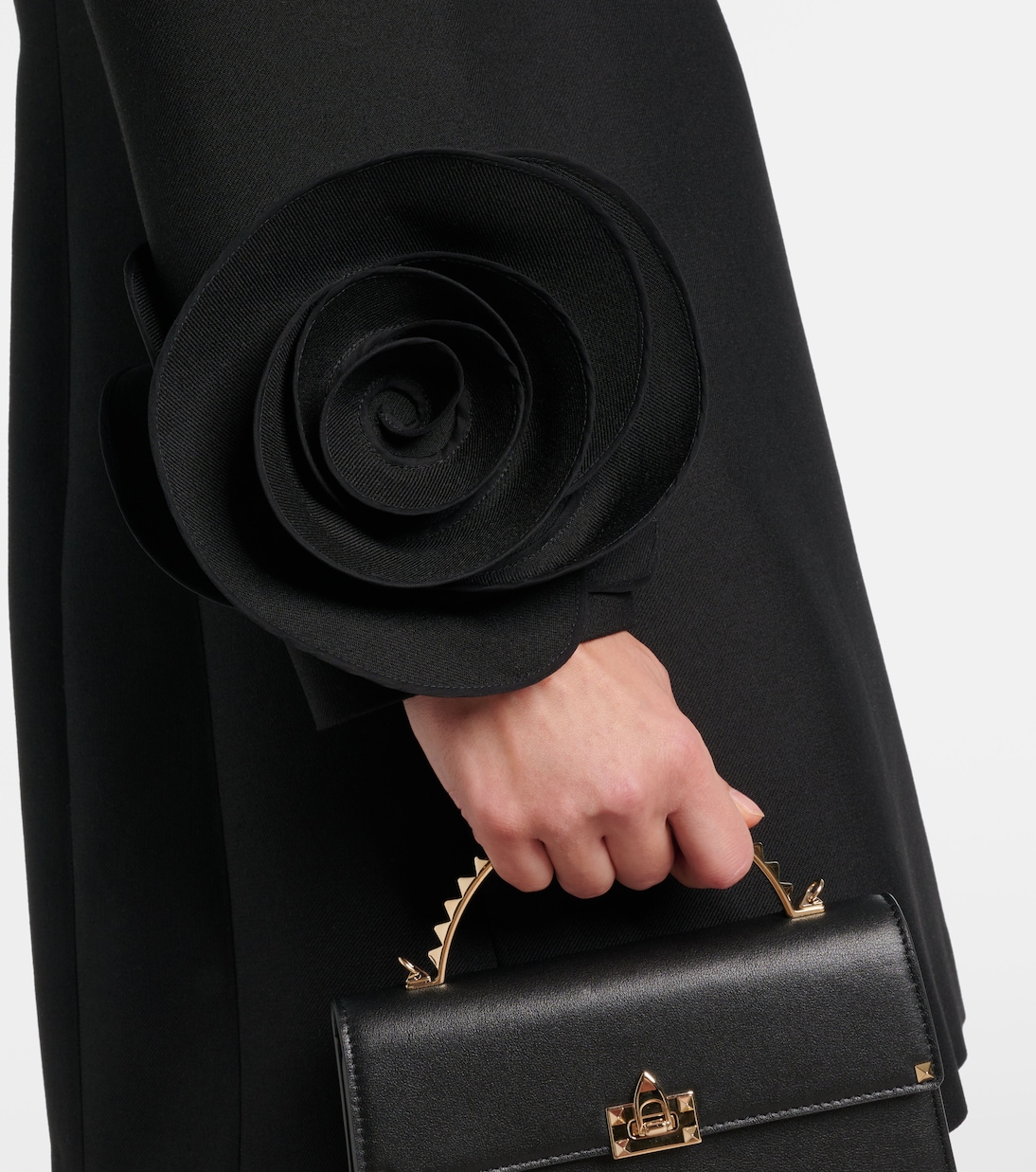 Crepe Couture floral-appliqué minidress | Valentino