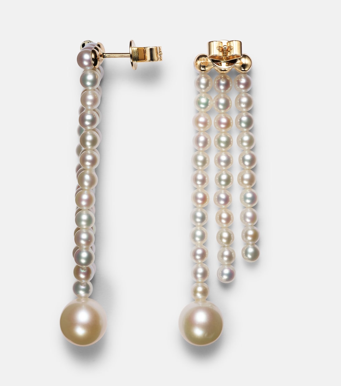 La Valse 14kt gold earrings with pearls | Sophie Bille Brahe