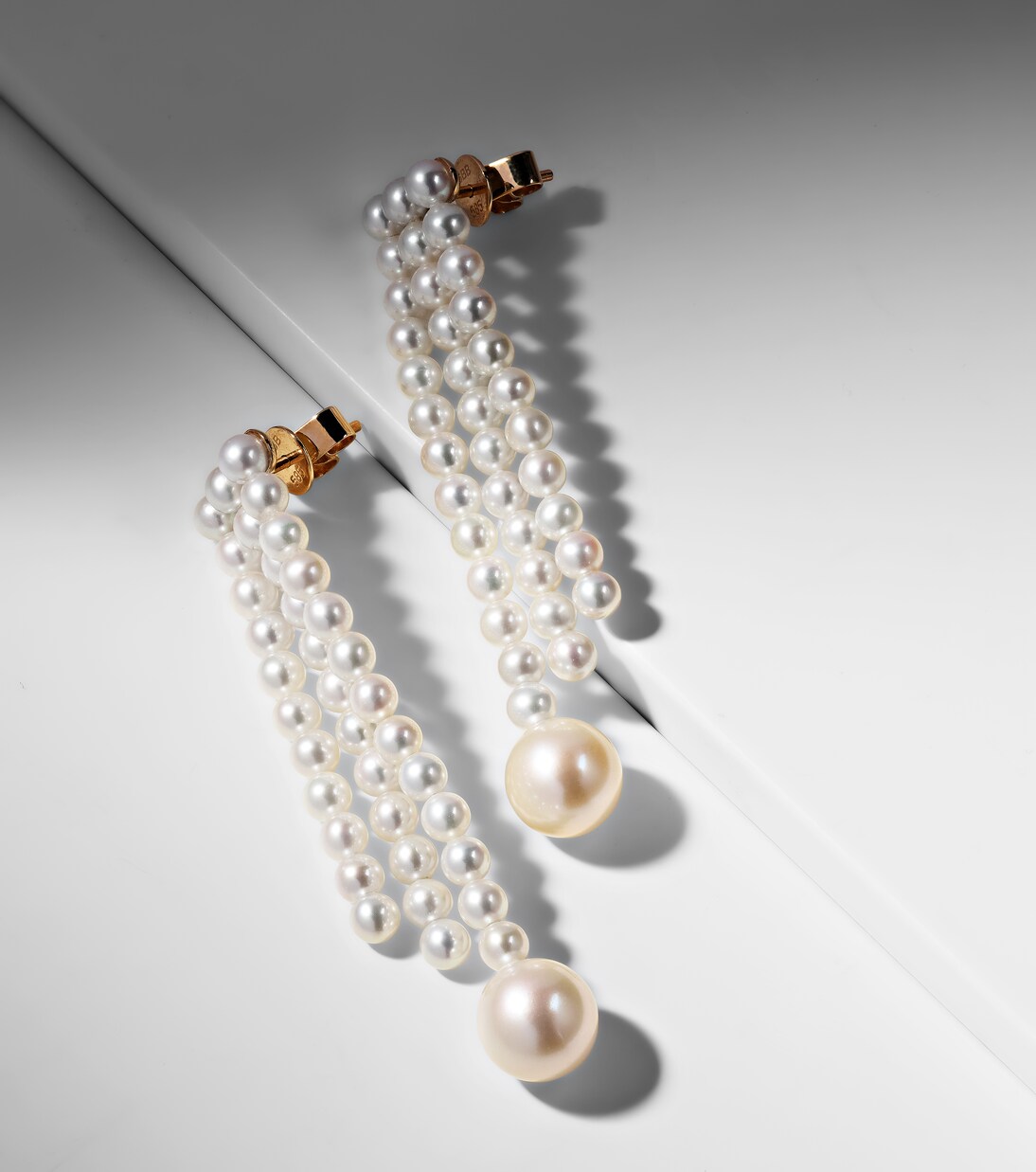 La Valse 14kt gold earrings with pearls | Sophie Bille Brahe