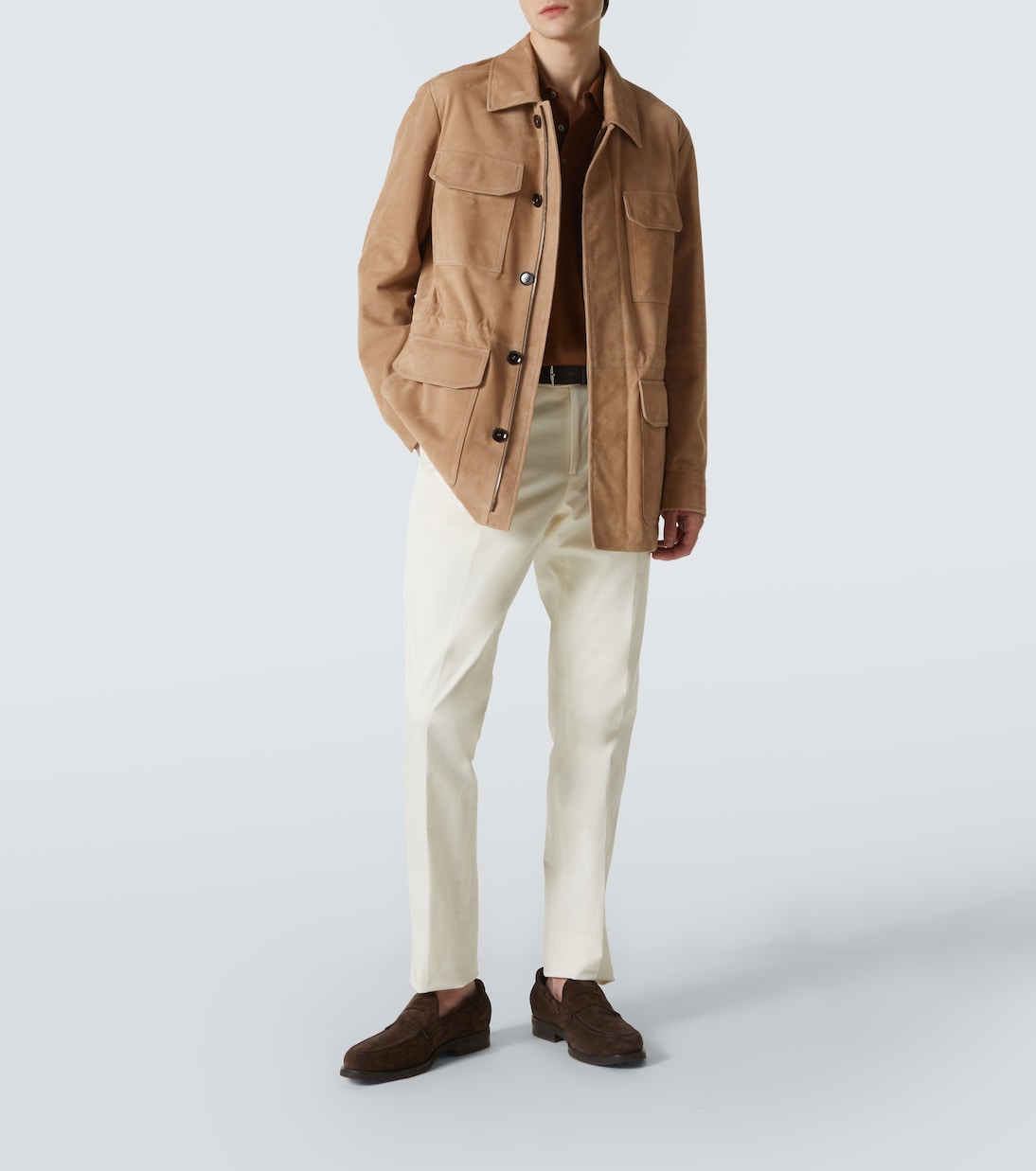 Suede field jacket | Brioni