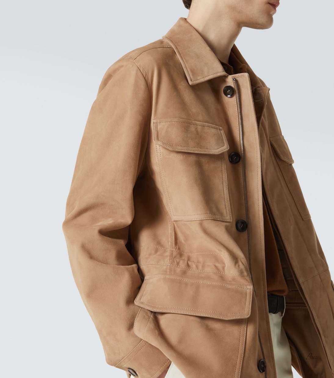 Suede field jacket | Brioni