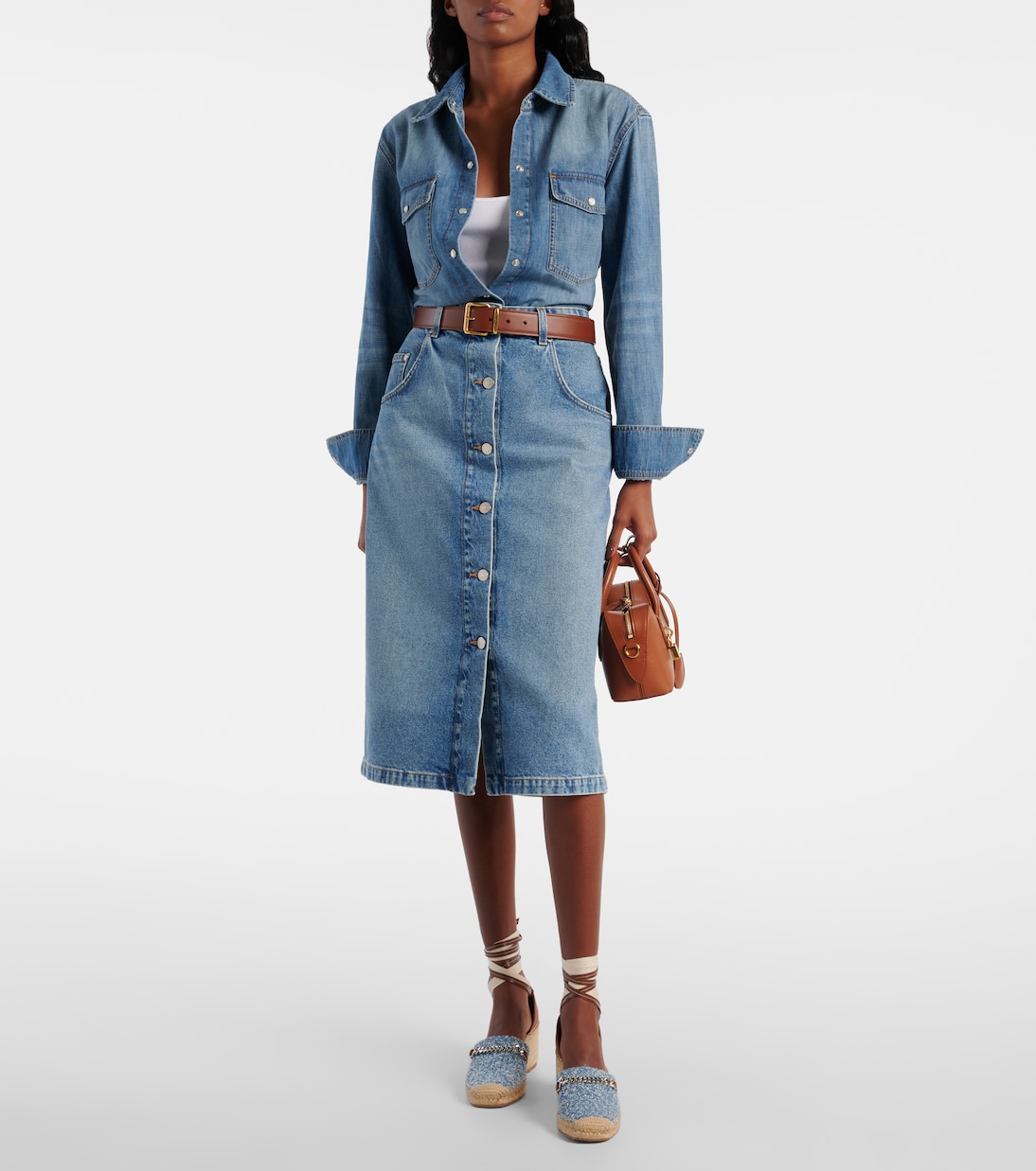 Espadrille-Wedges Gaia aus Bouclé | Stella McCartney