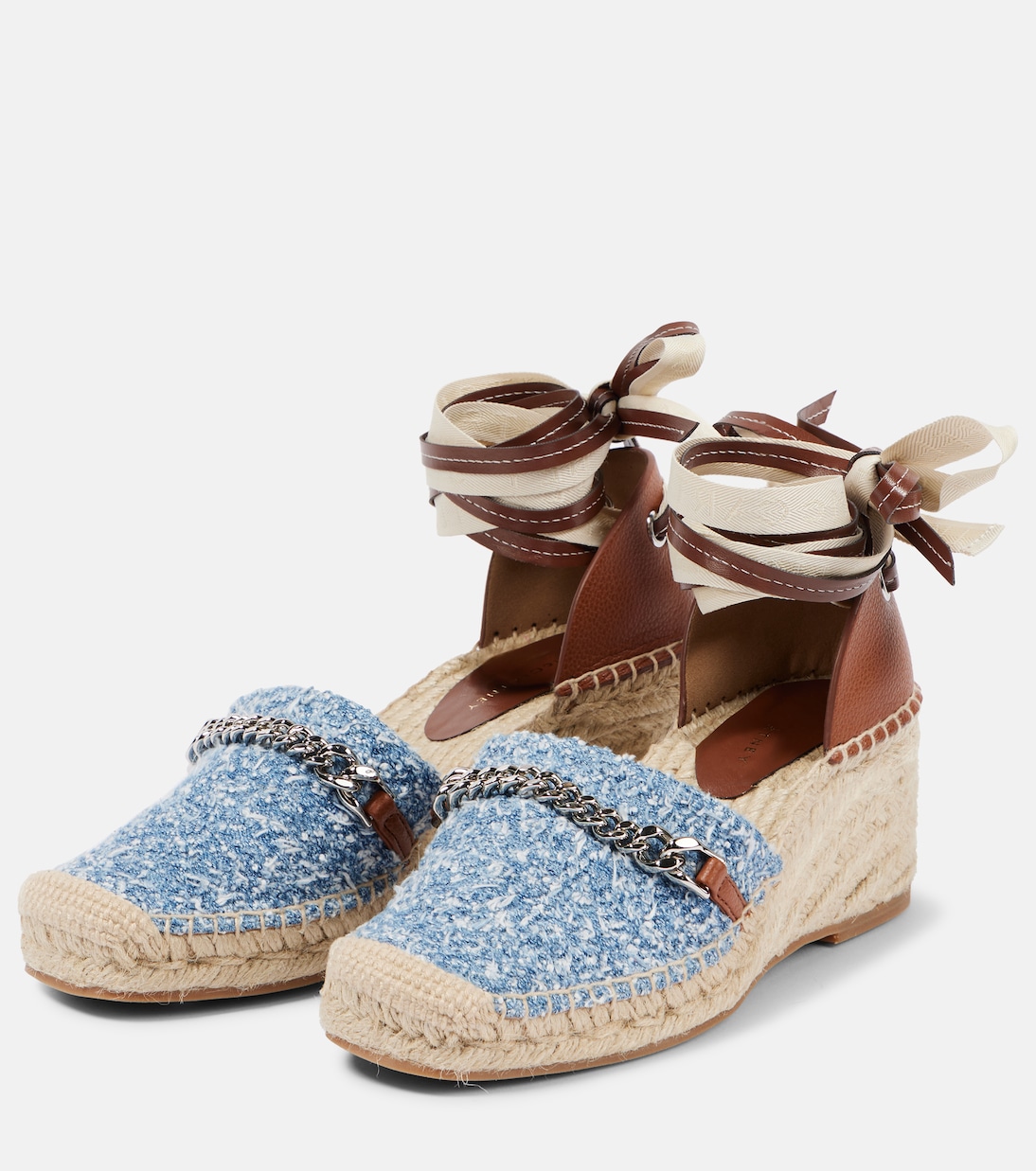 Espadrille-Wedges Gaia aus Bouclé | Stella McCartney