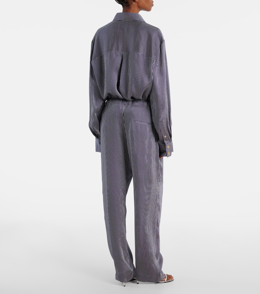 Pantalon droit Trenton rayé | Khaite