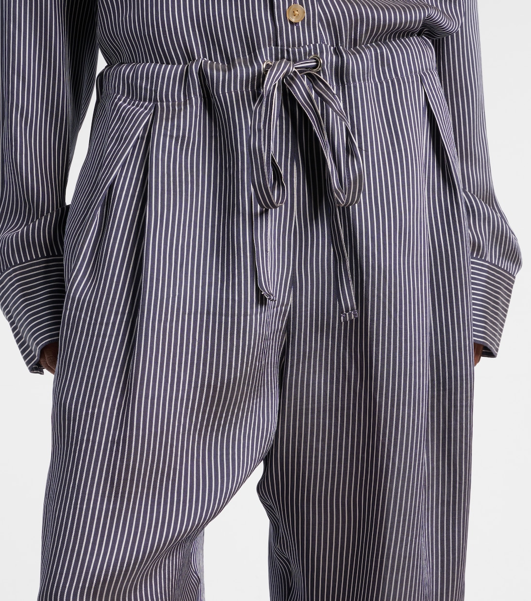 Pantalon droit Trenton rayé | Khaite